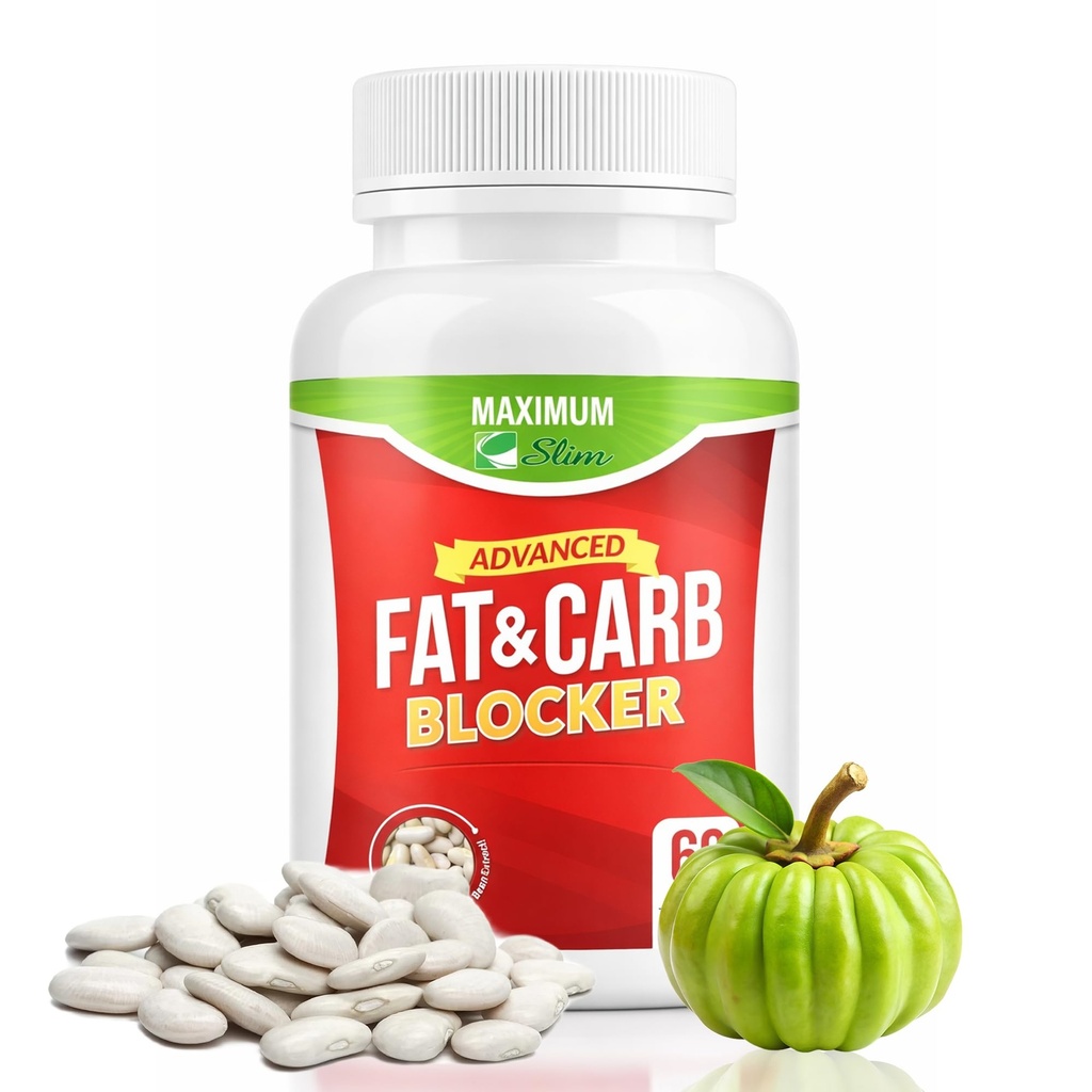 Maksimalt Slim Fat & Carb Blocker Pure Nyre Bean Extract for vægttab og Appetite Suppressant,