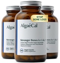 ALGAECAL - Plant Based Calcium Supplement med vitamin D3 (1000 IE) for ben styrke, Indeholder 13 mineral Supporting Bone Health, Organic Calcium (750 mg) for kvinder & mænd, 90 Caps, 3 Måned Supply