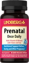 Lindberg Prenatal Vitamin til kvinder; 60 Kapsler; 124; Multivitaminer og mineraler med jern og folinsyre; 124; Dagligt tillæg; 124; Non- GMO, Gluten Free