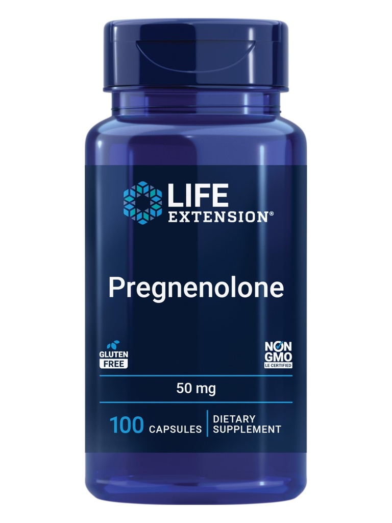 Life Extension Gravienolon, neurohormon, fremmer hukommelse sundhed og hjerne plasticitet, Glutenfri, Non- GMO, 100 kapsler