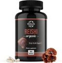 Organic Reishi Mushroom Kapsler Supplement 124; Non- GMO & Allergen- Free