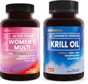 Bioemblemer Antarktis Krill Oil Supplement og kvinders Multivitamin