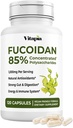 Vitapia Pure Fucoidan 85% Brown Seaweed Extract for immun, stærk cellular sundhed, fordøjelsesstøtte - 1000 mg Fucoidan Per Serving - 120 Veggie Capsules Non- GMO, Gluten- Free, Vegan- Friendly