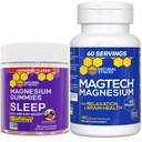 Naturlige stakke Magtech Magnesium + søvn Magnesium Citrate Gummies Bundle - 4 former for Magnesium - Understøtter afslapning og hjerne sundhed * - 210 stykker