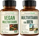Veganske multivitaminer til Veganere og Vegetarer & Komplet Multivitamin til Mænd
