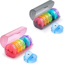 2 Pack Weekly Pill Organizer 7 Dag 2 gange om dagen, Sukuos store daglige piller sager for piller / Vitamin / Fish Oil / Kosttilskud, BPA Free Pill Box, Let at rengøre