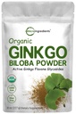 Micro Ingredients Raw Organic Ginkgo Biloba Powder, 8 Ounce (18 Months Supply), Filler Free, Understøtter Brain Function og Mental Alerness, Ingen GMO 'er og Vegansk Friendly