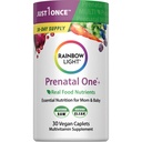 Rainbow Light High- Potency Prenatal One Multivitamin, Prenatal Sundhed Multivitamin Understøtter mors sundhed og Baby udvikling, Med C-vitamin, Vegan, 30 Greve