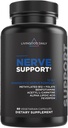 Livingood Daily Nerve Support for Women & Men, 12- in-1 Nerve Health Formel med Methylerede B12, Folate, Benfotiamin, Alpha Lipoic Acid & Feverfeettle, Gluten Free, Non-GMO, 60 Kapsler