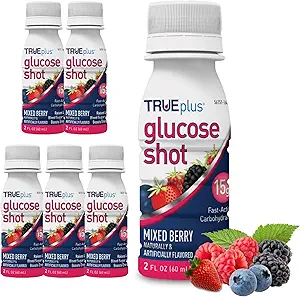 TRUEplus ® Glucose Shots 6 flasker - Blandet Berry