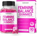Feminin balance for kvinder Gummies & PMS Gummies (90 Greve) - Natural feminin balance for kvinder - kramper, bloating, Mood Swings, Hot Flashs - Formuleret med Cranberry, Dong Quai & Chasteberry