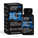 OmegaXL Sport Extra Strength Muscle Recovery Supplement og Respiratory Support - Forbedrer DOMS og ROM, Klinisk understøttet Green- Lipped Mussel Oil (60 Softgel)