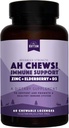 Natural Rhythm Ah Chews! Immunbooster Lozenges for børn og voksne, Ingen tilsat sukker, med Elderberry, Zink & vitamin D3, 60 kapsler