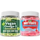 Vegansk Omega 3 Gummier + Butyrate Gummies Sukker fri