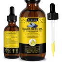 Uocasi Black Seed Oil, Cold Pressed, 100% Pure & Natural, Hårvækst & Hudpleje, 2.02 Fl Oz