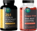Citrus Bergamot Extract 25: 1 og Sugar- Free Beet Root Gummies Bundle