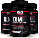 FORCE FACTOR DIM, 3- Pack, piller til at reducere østrogen hos mænd, Diindolylmethan supplement med vigtige naturlige ingredienser og Superior Absorption, Diindolylmethan 300mg, værker hurtigt, 90 kapsler