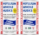 Yerba Prima Psyllium Hele husene, Colon Cleanser 12 oz (Pack of 2) - Alle naturlige kostfibre, Pure Premium Psyllium, Lab- Testet Non- GMO, Gluten- Free Fiber, Made in The USA