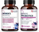 NATUR TARGET Kvindernes Probiotika & Prebiotika, Cranberry & D- Mannose, 50- Billion- CFU 'er, Organic Probiotika til fordøjelsessygdomme / Gut Sundhed / immunbooster / vægthåndtering