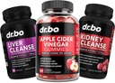 ACV Gummies & Lever Nyre Rengøring - 1000MG Apple Cider Vinegummi Gummies & lever Rengøring Nyre Detox kapsler til fordøjelse, Gut Sundhed, Rengøring, Detox, Flushing & Metabolisme