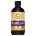Honey Gardens Elderberry & Honey Immunsyrup - Black Elderberry Syrup til voksne & Børn, Natural Throat Defense Wellness Supplement med Propolis & Organic Apple Cider Vincire - 8 Fl Oz