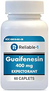 Reliable-1 Laboratories Guaifenesin 400 mg Caplets Hough and Mucus Relief