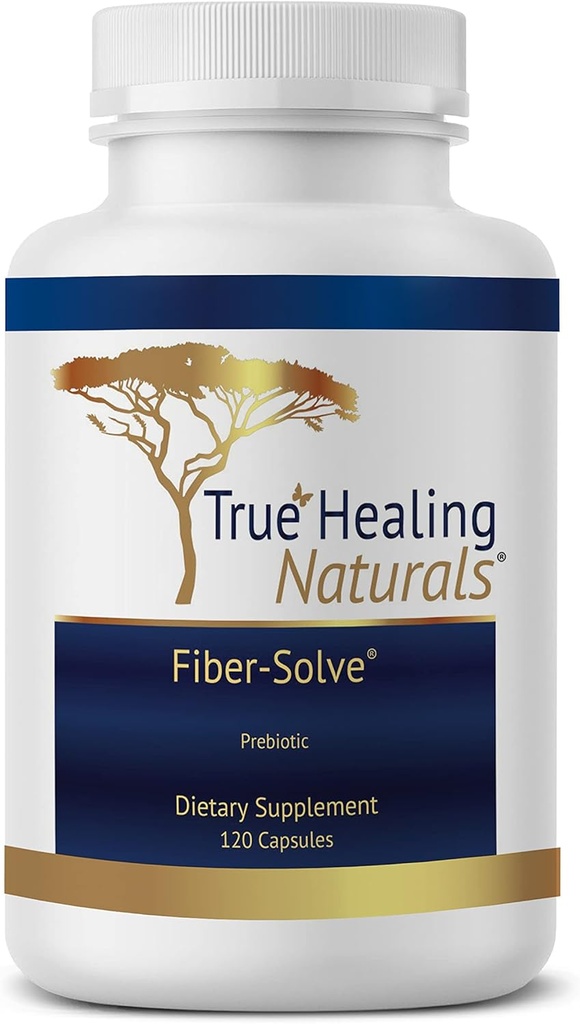 True Healing Naturals - Fiber- Solve - Prebiotisk supplement - 2000 mg Prebiotic - 120 kapsler
