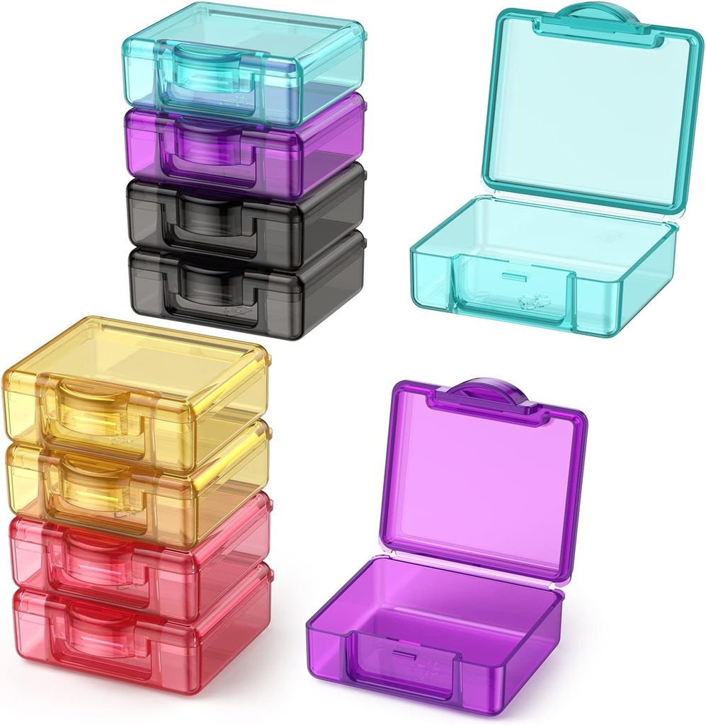 Sød lille rejse Pill Box, Urekt 10 stk Mini Pocket Pill Organizer Daily Single Pill Containers Portable Medicine Holder for Purse Vitamin Fish Oil Kosttilskud