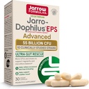Jarrow Formulas Jarro- Dophilus EPS Advanced, 55 Millioner CFU Probiotika, fordøjelsesstøtte til voksne, 30 Probiotiske supplement Veggie kapsler, Op til 30 dages forsyning