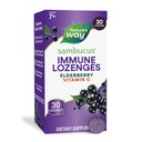 Nature 's Way Sambucus Immunlozenges, med C-vitamin, Black Elderberry Extract, Immunsupport *, 30 Lozenges (Packaging May Vary)