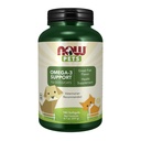 NOW Pet Health, Omega 3 tillæg, Formuleret for katte & hunde, NASC Certified, 180 Softgels