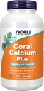 Now Foods Supplements, Coral Calcium Plus, Knoglesundhed *, sund pH balance *, 250 Veg kapsler