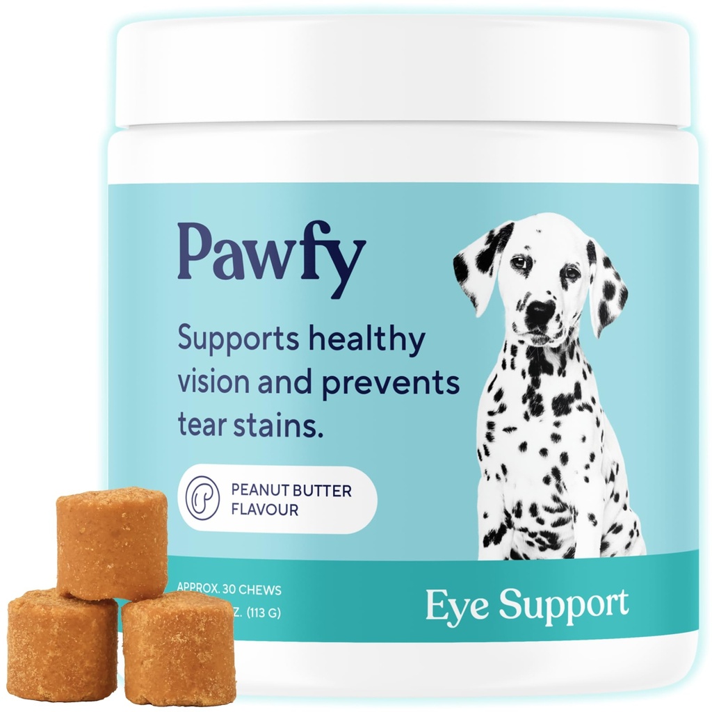 Pawfy Eye Support Soft Chews Note 124; Forhindre Tear Sitains