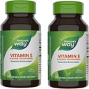 Nature 's Way Vitamin E, D-Alpha Tocopherol, Essential Antioxidant, Hjælper neutralisere frie radikaler *, 268 mg per servering, 100 Softgels (Packaging May Vary) - 2 Pack
