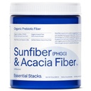 Væsentlige stakke Organisk Sunfiber Prebiotic Fiber (Delvist Hydrolyzed Guar Gum / PHGG) med Acacia Fiber Powder - Gluten Free, Non- GMO & Unflavored Opløselig Fiber (7.4 oz)