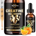 Kreatin HCL flydende dråber til mænd og kvinder, 1500 mg flydende kreatin hydrochlorid, høj absorption, 2 Fl Oz Orange Flavor