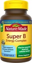 Nature Made Super B Energy Complex, Kosttilskud til nervesystem support, 60 Softgel, 60 dages forsyning