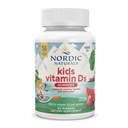 Nordic Naturals Vitamin D3 Gummies Kids, Wild Watermelon Splash - 60 Gummies - 400 IE Vitamin D3 - Knoglehelbred, Sund Immunitet - Non- GMO, Vegetar - 60 Servering