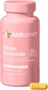 HAIRtamin MOM Vegan Prenatal & Postnatal Multivitamin Supplement & Hår Vitamin Graviditet, Postpartum, Amning Probiotika One- A- Day Hår Vitaminer med Biotin, Zink, Jern (30 Tæller)
