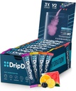 DripDrop Hydration Pakker - Fed Variety Pack - Single Serve Electrolytes Powder Mix - Watermelon, Berry, Lemon, Orange - non-GMO, Gluten Free, Vegan - 80 sticks
