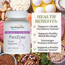 TRANSFORMERING GENESIS AF GOD SUNDHED - Purezyme High- Potency Protease Blend Enzyme Supplement, Læge anbefales - Avanceret formel for maksimale næringsstoffer fordøjelse & Gut sundhed, 120 Kapsler