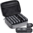 ZIKEE Stor Ugentlig Pill sag Organizer 3 gange om dagen, Portable Light Proof Canvas Bag Pill Box 7 Dag til at beskytte dit privatliv og Store Medicin, Vitamin, Fish Oil, tillæg (Grå)