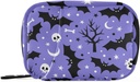 Halloween Bats Pill Box 7 Dag Pill sag Rejse Pill Organizer Bag med lynlås Portable ugentlige Vitamin Medicin Supplement Holder Pouch Bag