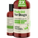 Deley Naturals Hund Fish Oil Islandsk 2X Omega - Hund klø hudlindring med Omega 3 6 9 for allergier, Coat & Heart - Omega 3 Fish Oil for Dogs Hudirritation - 4oz Omega Oil for Dogs Made in USA
