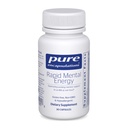 Ren indkapsling Rapid Mental Energy - Vegansk hukommelse supplement til støtte for hjerne sundhed - Ginkgo Biloba Extract, Alpinia Galanga & American Ginseng Extract - Non-GMO & Gluten- Free - 30 kapsler