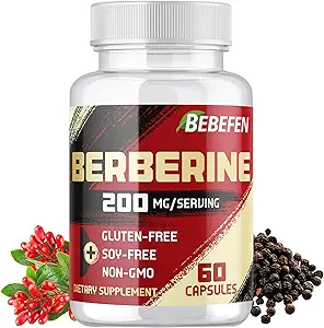 Berberine HCL Supplement 2000mg - Understøtter immunsystemet, kardiovaskulær sundhed - Ikke GMO 'er