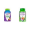 Viafusion Fiber Godt Probiotika Gummier Voksne 60 Greve & Calcium Gummy Vitaminer Knogletænder Support Frugt Cream Formlet 100 Greve