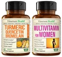Quercetin med bromelain & gurkemeje & Komplet multivitamin til kvinder