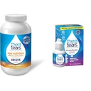 TheraTears 1200mg Omega 3 supplement til øje ernæring, Organic Flaxseed Triglycerid Fish Oil and Vitamin E, 180 Count & Dry Eye Therapy Smøremiddel øjendråber til tørre øjne, 1 fl oz Flaske Twin Pack