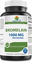 Brieofood Bromelain 1000mg per servering 240 tabletter - Proteolytisk fordøjelsesenzymer - understøtter sund fordøjelse, fælles sundhed, næringsstof Absorption